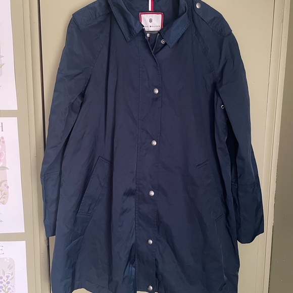 Tommy Hilfiger Jackets & Blazers - Tommy Hilfiger Dark Blue Trench Coat